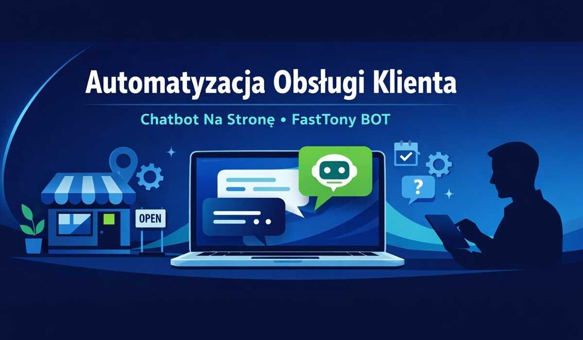 Grafika okładkowa: Automatyzacja Obsługi Klienta – Chatbot Na Stronę (FastTony BOT)