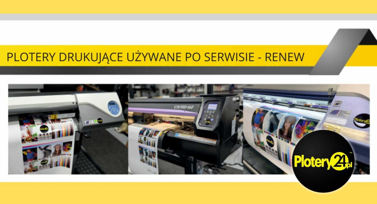Plotery drukujące używane po serwisie – przykłady maszyn przygotowanych do dalszej pracy produkcyjnej