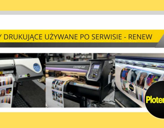 Plotery drukujące używane po serwisie – przykłady maszyn przygotowanych do dalszej pracy produkcyjnej